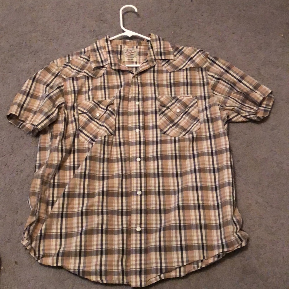 Men’s Lucky Braden Casual Button Down Shirt Large